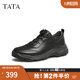 他她（TATA）商務(wù)休閑運(yùn)動鞋男鞋真皮軟底爸爸鞋2025春季新款MEJ05AM5 黑色 42