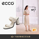愛(ài)步（ECCO）涼鞋女 夏季方頭一字帶優(yōu)雅媽媽女士單鞋高跟涼鞋 雕塑233303 石灰色23330301378 37