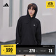 adidas休閑加厚毛圈連帽衛衣套頭衫男女秋冬阿迪達斯官方輕運動(dòng)   黑色   XL