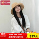 COYOJOR希遙家拉菲草帽女夏季戶(hù)外出游海邊大帽檐沙灘帽遮陽(yáng)可折疊百搭漁夫帽女 10cm細拉菲草原色 均碼(53-58cm)