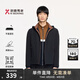 勁霸男裝夾克男休閑純色連帽春秋短款商務(wù)茄克|VKDE3315 黑色 M