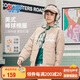 特步（XTEP）兒童童裝男童絎棉夾克三防美式復古潮流鎖溫棉服 麥田金 170cm