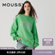 moussy 新品中性風(fēng)彩虹色字母刺繡套頭衛(wèi)衣010GSL90-0240 031淺綠色 均碼