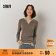 森馬（Semir）森馬毛衣女短款假兩件含羊毛針織衫24冬新款保暖內搭109724107015