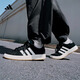 adidas「面包鞋」GRAND COURT BASE 00s休閑低幫板鞋男女阿迪達斯   黑色/白色/樹脂黃   42