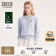 Teenie Weenie小熊女裝衛(wèi)衣2025年秋季新款簡約休閑正肩款圓領衛(wèi)衣 淺藍色 M