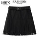 絲柏舍高腰流蘇短裙女2025秋裝新款時(shí)尚純色簡(jiǎn)約氣質(zhì)半身裙