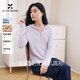 香影【100%純羊毛】連帽絞花針織開(kāi)衫女2025冬季新款紫色毛衣外套 紫色 L 165/88A/110-125斤