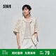 森馬（Semir）短袖襯衫男國風(fēng)竹葉滿(mǎn)印襯衣25夏裝休閑上衣109325104106