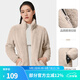 駱駝戶(hù)外珊瑚絨抓絨衣女 秋冬保暖加厚防靜電沖鋒衣內膽夾克 A0W145175H，橡木灰，女 S