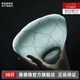 景德鎮（jdz）官方高溫陶瓷碗盤(pán)餐具組合無(wú)鉛純色高顏值吃飯碗碟喬遷之喜搬家 影青-6.5英寸面碗（兩只裝）