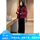 暖冬鴨鴨2025新款今年流行的小個(gè)子紅色短款加厚羽絨棉服外套女秋冬季棉襖 酒紅色 L 【建議110-120斤】