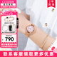 西鐵城（CITIZEN）女表小綠表JT系列簡(jiǎn)約石英表潮流方盤(pán)送女友禮物 EQ3003-50X