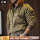 馬登工裝 美式復(fù)古B10轟炸機夾克棉服毛領(lǐng)翻領(lǐng)棉衣飛行外套男冬季 橄欖綠 S