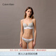 Calvin Klein內衣【摩登引力帶】女士ck舒適無(wú)鋼圈軟支撐性感聚攏深V厚墊文胸 P7A-椰青灰 75B 34B
