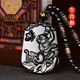 優(yōu)格麗十二生肖天然黑曜石吊墜男女本命年屬蛇項(xiàng)鏈掛件護(hù)身符禮物 生肖猴
