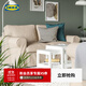 宜家（IKEA）EKTORP愛(ài)克托雙人沙發(fā)布藝可拆洗柔軟寬大座深歐式復古 淡米色許蘭達沙發(fā)