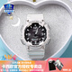 卡西歐（CASIO）情侶男女手表多功能運動(dòng)送禮物太陽(yáng)能學(xué)生防水電子表AQS810禮盒裝 AQ-S810WC-7AV百搭白色禮盒裝