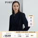 PORTS寶姿女裝氣質(zhì)淑女通勤長(cháng)袖純色長(cháng)風(fēng)衣LL9T007LWB008 丈青 L (8)