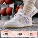adidas ENTRAP美式校園風(fēng)低幫運動板鞋少年感復(fù)古籃球鞋阿迪達斯 白色/黃色/藍色   38
