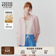 Teenie Weenie小熊女裝襯衫夏季新款松弛老錢(qián)輕奢亞麻白色長(zhǎng)袖襯衣 粉色 M