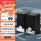 漫步者（EDIFIER）R18T 2.0木質(zhì)電腦音響 臺式筆記本桌面音響 游戲音響 黑色 高保真 家用 禮物