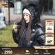 北面（The North Face）羽絨服女700蓬鵝絨Puffy風(fēng)帽可拆卸肩帶系統戶(hù)外秋冬上新|89YN JK3/宇宙黑 M