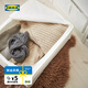 宜家（IKEA）SKUBB思庫布儲物盒收納盒內(nèi)衣收納分層分類袋衣柜臥室 白色儲物袋44x55x19cm
