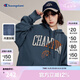 Champion冠軍春秋新款美式情侶漸變印花字母LOGO連帽套頭衛(wèi)衣街頭時尚 藍色 M