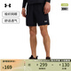 安德瑪（UNDERARMOUR）春夏Tech Utility男子梭織訓(xùn)練運(yùn)動(dòng)短褲1385978 黑色002 L