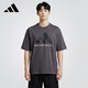 阿迪達斯adidas中性情侶款時尚Chapter舒適運動休閑短袖T恤 M