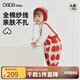 papa【fulu】爬爬秋冬季男女寶寶連體衣嬰兒背帶褲針織爬服可愛(ài) 紅色 90cm
