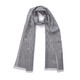古馳（GUCCI）男女同款雙G雙面提花羊毛流蘇圍巾 麻灰色 165904 3G646 1400