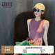 Teenie Weenie【趙露思同款】小熊女裝連衣裙2025夏款戶外運動時尚拼接傘狀裙 酒紅色 L