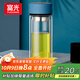 富光男女士雙層玻璃杯 高硼硅玻璃304茶隔水杯子 帶茶隔泡茶杯400ml