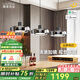 鹿家良品（LUUGAA）云夢餐廳吊燈現(xiàn)代簡約輕奢護眼三頭吊線燈餐桌燈書房燈中山燈具 【薦】全光譜92cm無極光48W黑智能