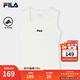 FILA 斐樂(lè )官方女子針織背心2025秋新款時(shí)尚休閑簡(jiǎn)約修身無(wú)袖上衣 云白-WT M 165/84A/M