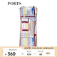 PORTS寶姿女裝新款無(wú)袖連衣裙LM8D177MFY002 CREAM PRINT M