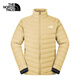 The North Face北面羽絨服男戶(hù)外防潑水輕盈保暖鵝絨8DX2 卡其色/LK5 3XL
