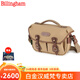 白金漢（Billingham）Hadley Small Pro攝影包單反單肩斜跨包適用索尼a7m4/富士X100VI 哈蘇X2D相機(jī)包英國(guó)原裝進(jìn)口 卡其帆布/棕褐色皮 505033-70