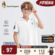 暇步士（Hush Puppies）童裝男童短袖polo衫中大童速干T恤兒童運動(dòng)上衣 本白  140 