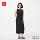 優(yōu)衣庫女裝針織Bra連衣裙無(wú)袖裙子氣質(zhì)收腰25秋冬新款480636 09 黑色 XL /165/92