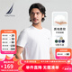 諾帝卡（NAUTICA）【單件直降】男裝25春夏新款全棉圓領(lǐng)短袖T恤男 白色1BW M