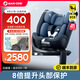 maxi cosi兒童汽車安全座椅0-7歲寶寶椅新生嬰兒車載可坐可躺isize認證通風 0-7歲iSpace【午夜藍】