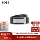 BOSS博斯男士紋理飾面皮革雙面腰帶 001-黑色 EU:ONESI