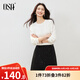 歐莎2025年秋季女新款復古白色蕾絲花邊長(cháng)袖T恤通勤打底衫上衣 白色 M