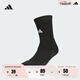 adidas抗菌舒適中筒籃球襪男女阿迪達(dá)斯官方 黑色/白 M