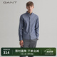GANT/甘特【100%棉】純色襯衣經(jīng)典通勤休閑氣質(zhì)牛津紡長袖襯衫男 423-波斯藍(lán)色 S