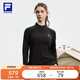 FILA 斐樂(lè )官方女子針織長(cháng)袖上衣2025秋健身運動(dòng)半拉鏈簡(jiǎn)約長(cháng)T