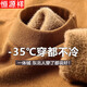 恒源祥一體絨2025年冬季男士毛衣加絨加厚半高領(lǐng)針織打底衫上衣男